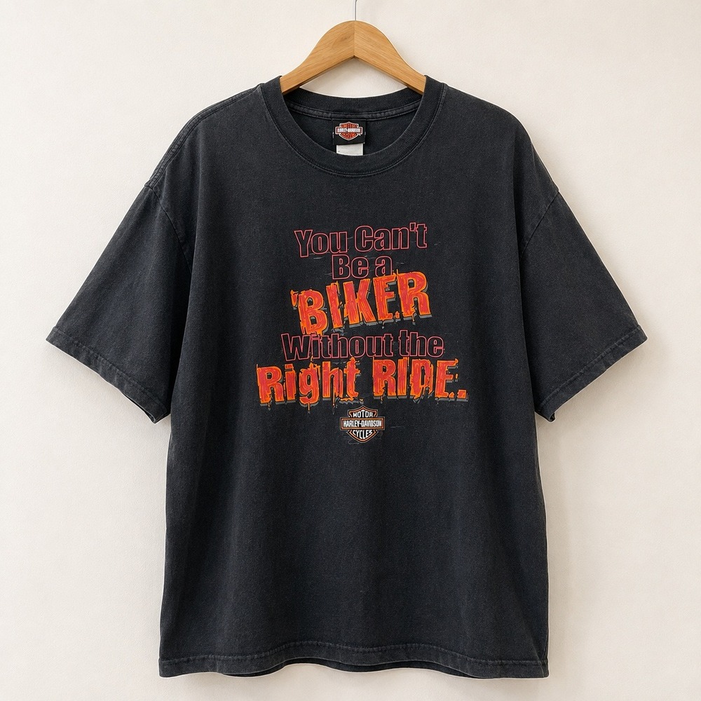 Harley-Davidson Biker Graphic T-Shirt Men XL Black Colboch Morristown TN Vintage